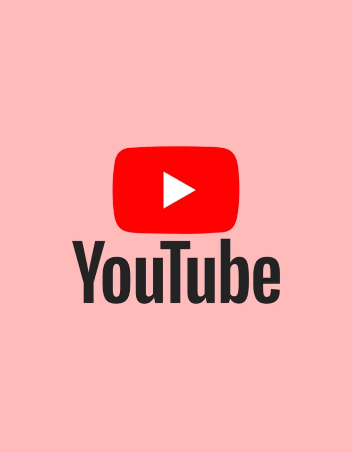Le logo YouTube sur une tablette, exprimant de manière abstraite l'utilisation de SwapFace pour l'échange de visage par l'IA.