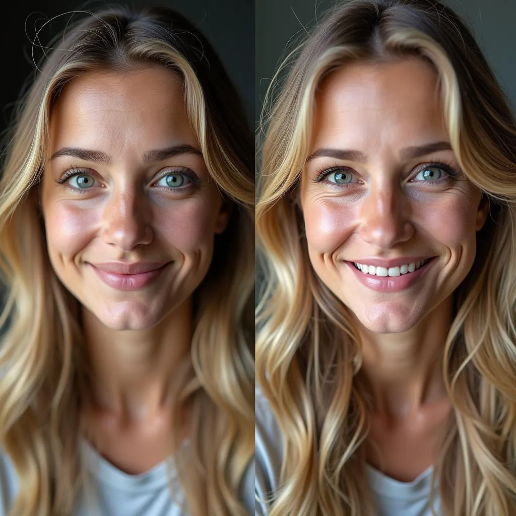 L'outil de changement d'âge du visage AI peut générer une vieille image naturelle comme la fille avec des rides dans l'image.