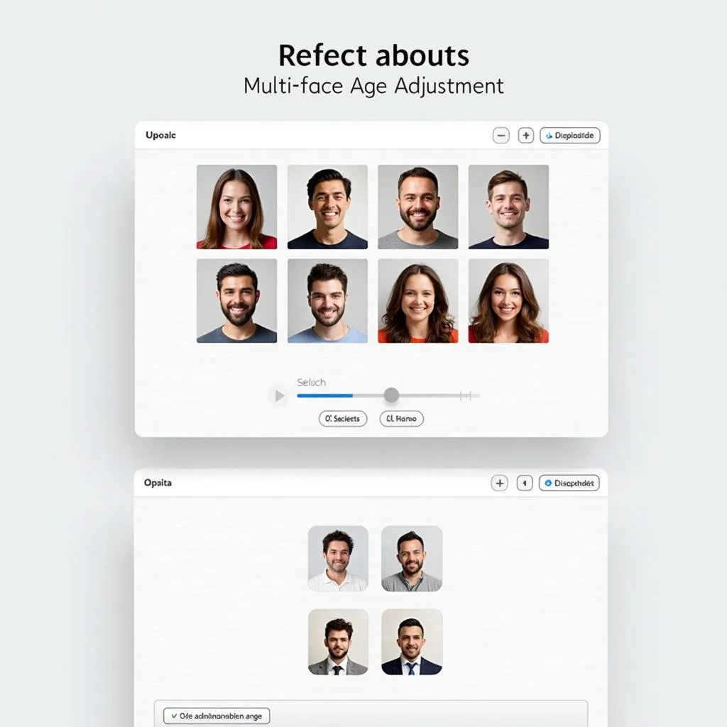 تدعم أداة تغيير عمر الوجه لتحميل صور متعددة وضبط عمر الشخص بسرعة.
