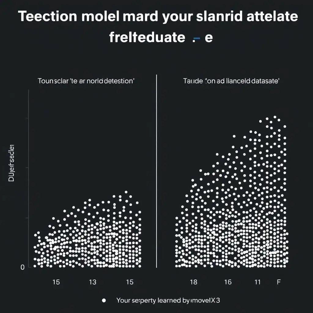 Wykres porównawczy, pokazujący, że model wykrywania obrazu AI poprzez masywny trening daty, aby poprawić wydajność.