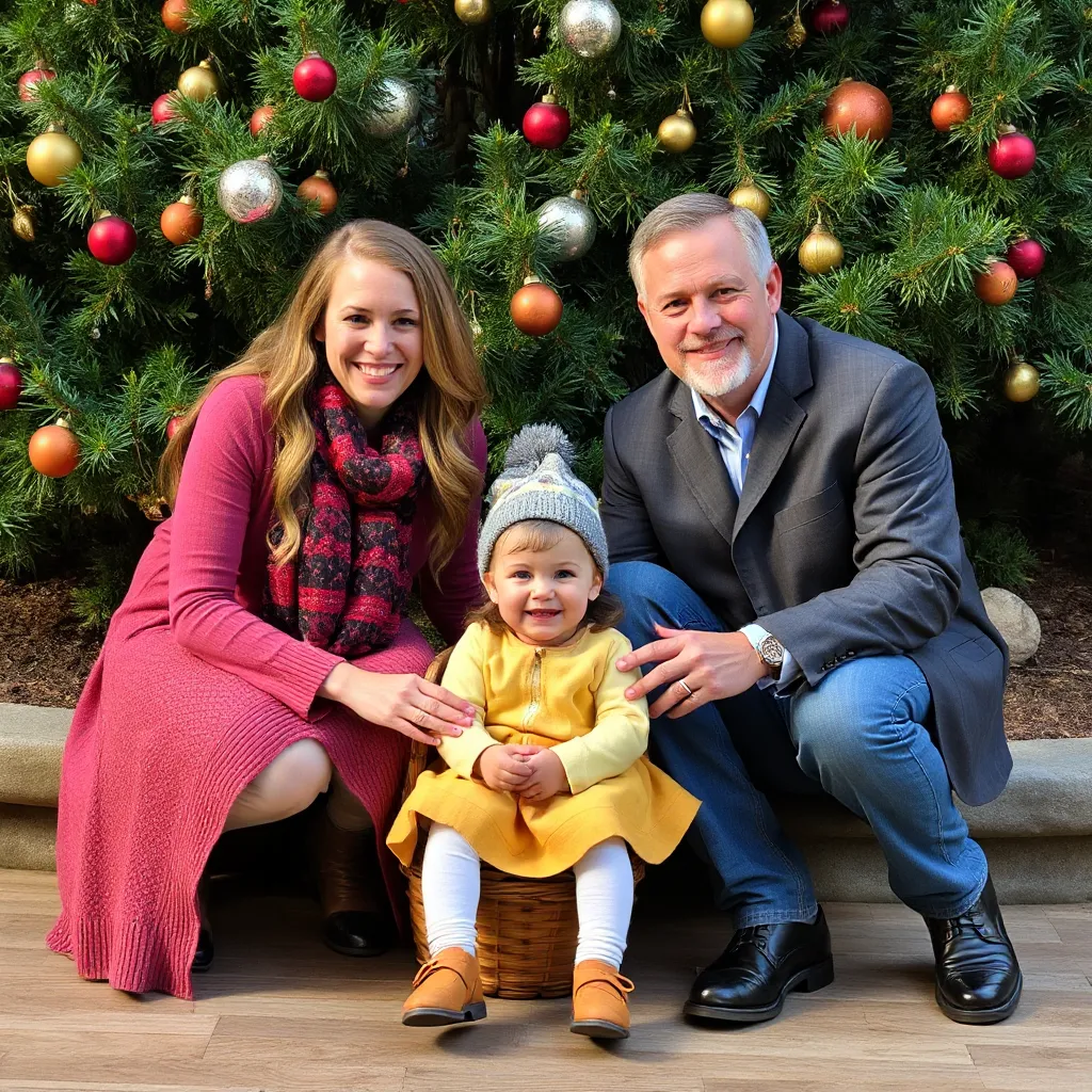 Améliorez la qualité de l'image que les familles passent Noël ensemble.