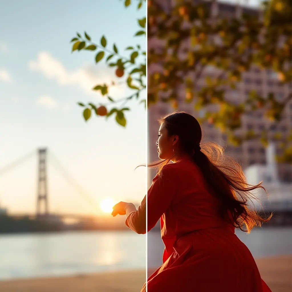 Foto al convertitore video aggiungi effetto alla foto della donna dai capelli lunghi.