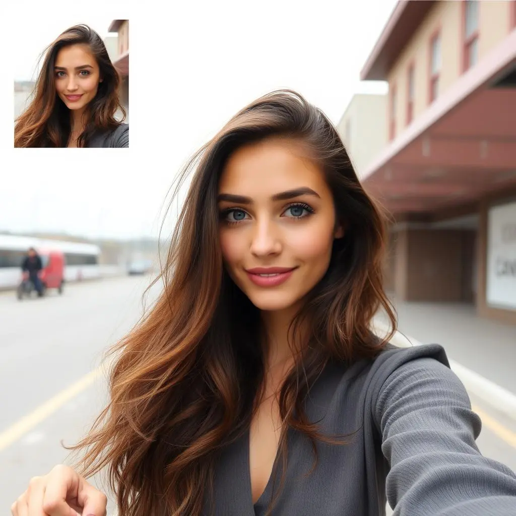 Ambil selfie retouched ke Tiktok untuk menarik pengikut.