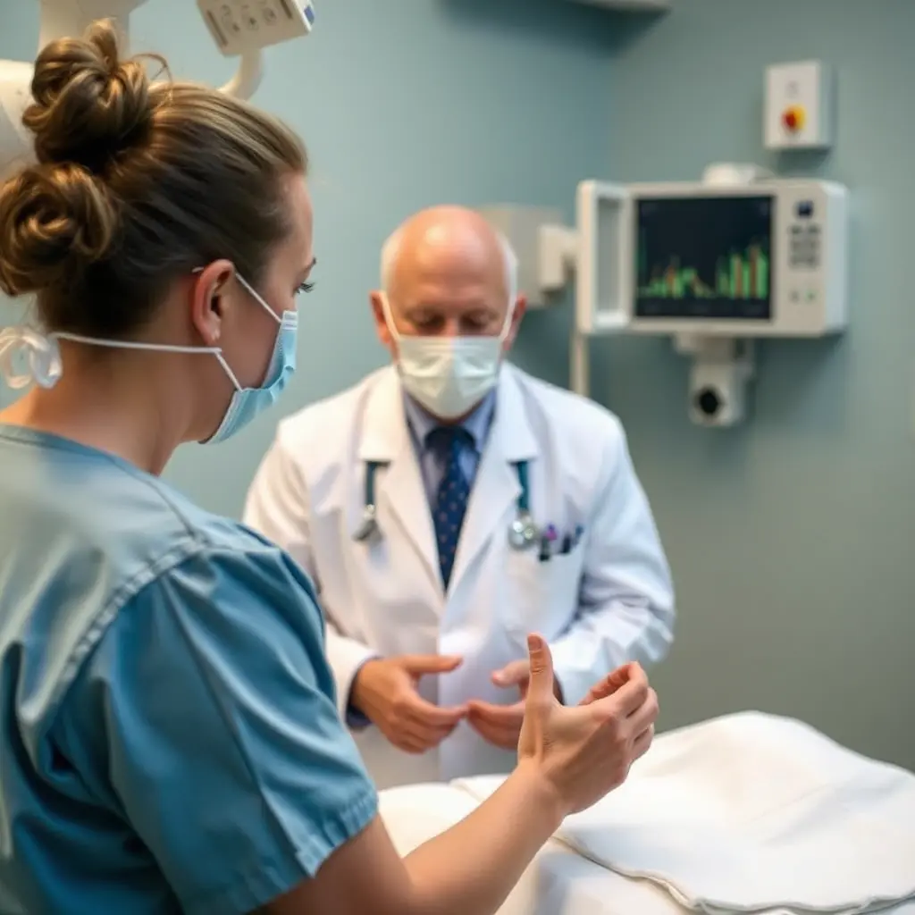 Testo al creatore di video nel campo medico.