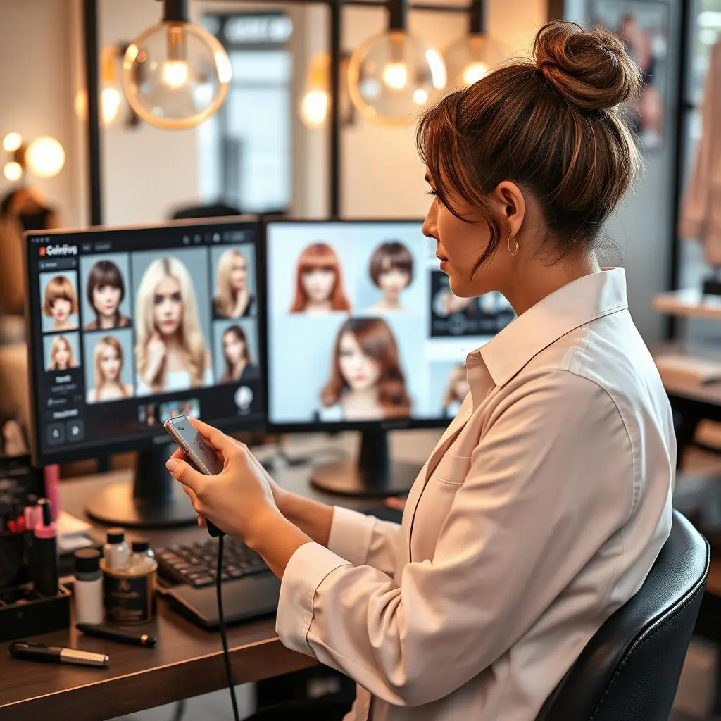 Les stylistes professionnels de Swapaces Ai Hair Swapper créent votre look unique en son genre.