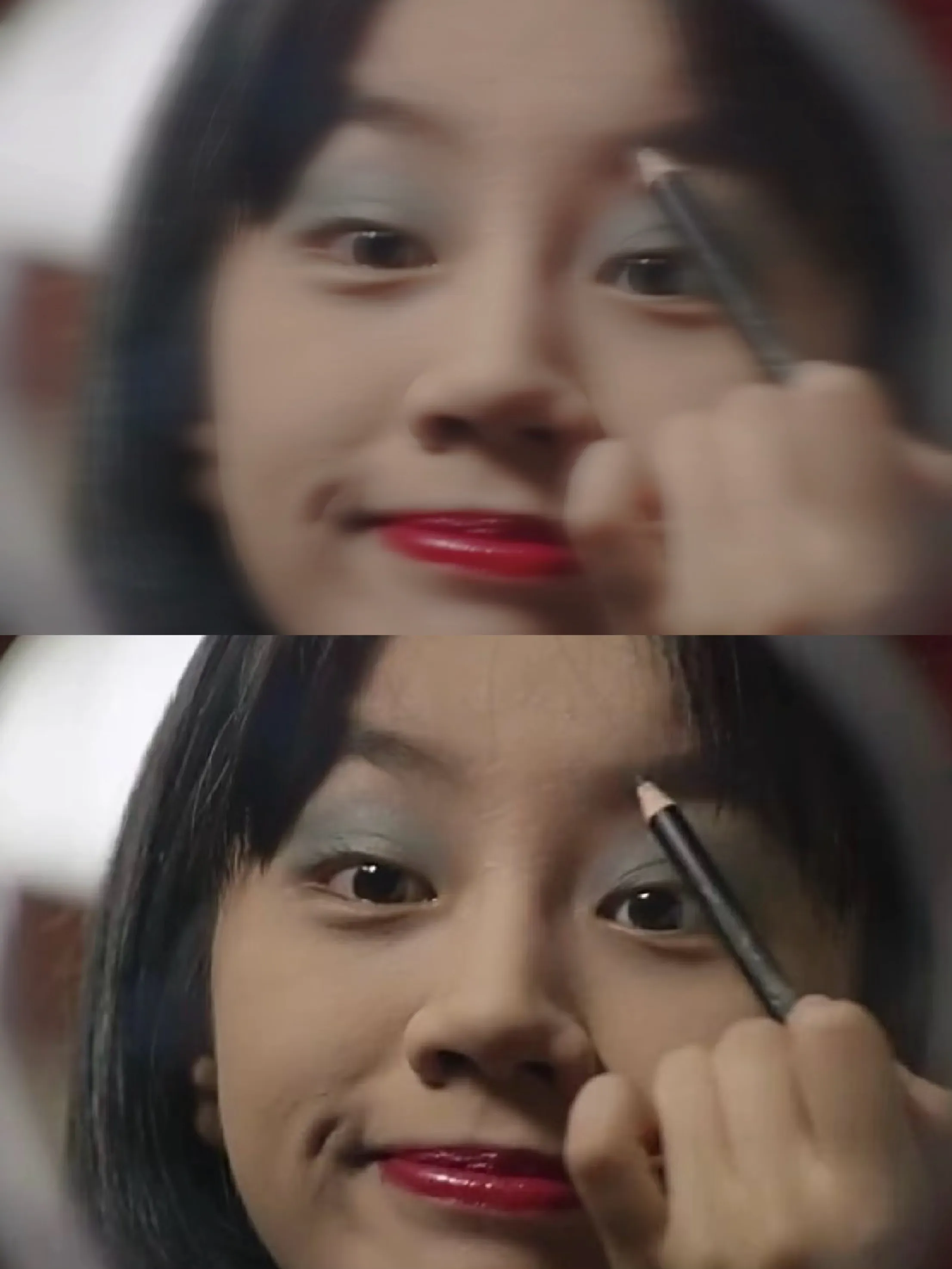 Image Unblurring Online deblurring the screenshots of Reply 1988,making the heroine's make-up clearer.