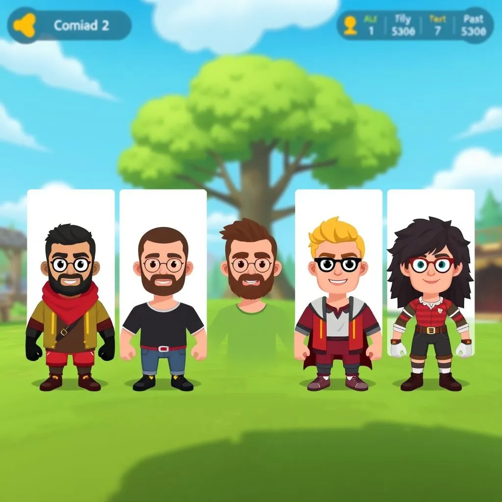 Apply the generated personalized avatars to the game scene.