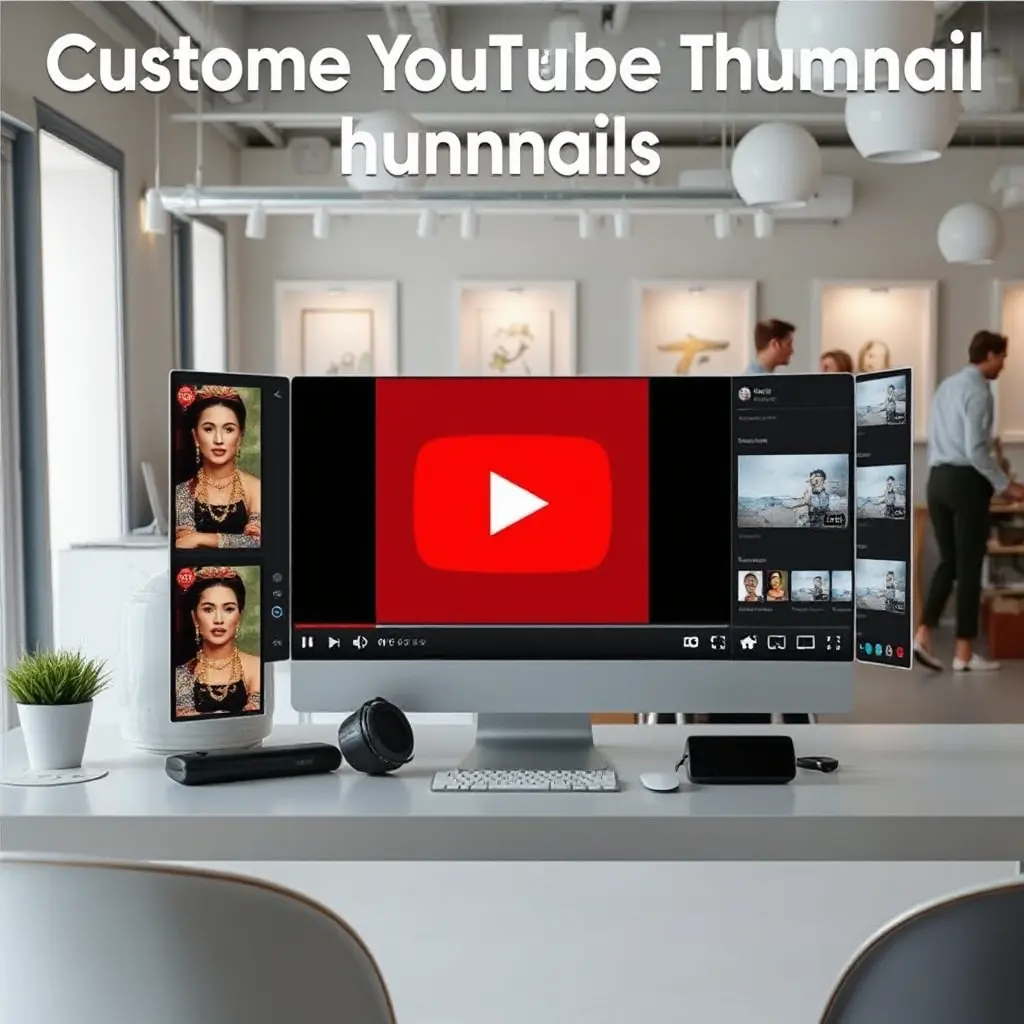 Ai Ai Thumbnail Maker Support pour les miniatures personnalisées.